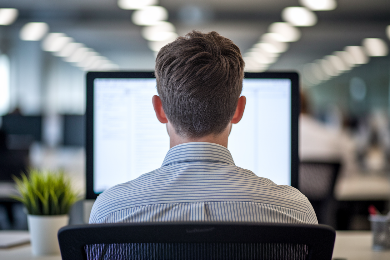 personne-dos-bureau-ecran-flou