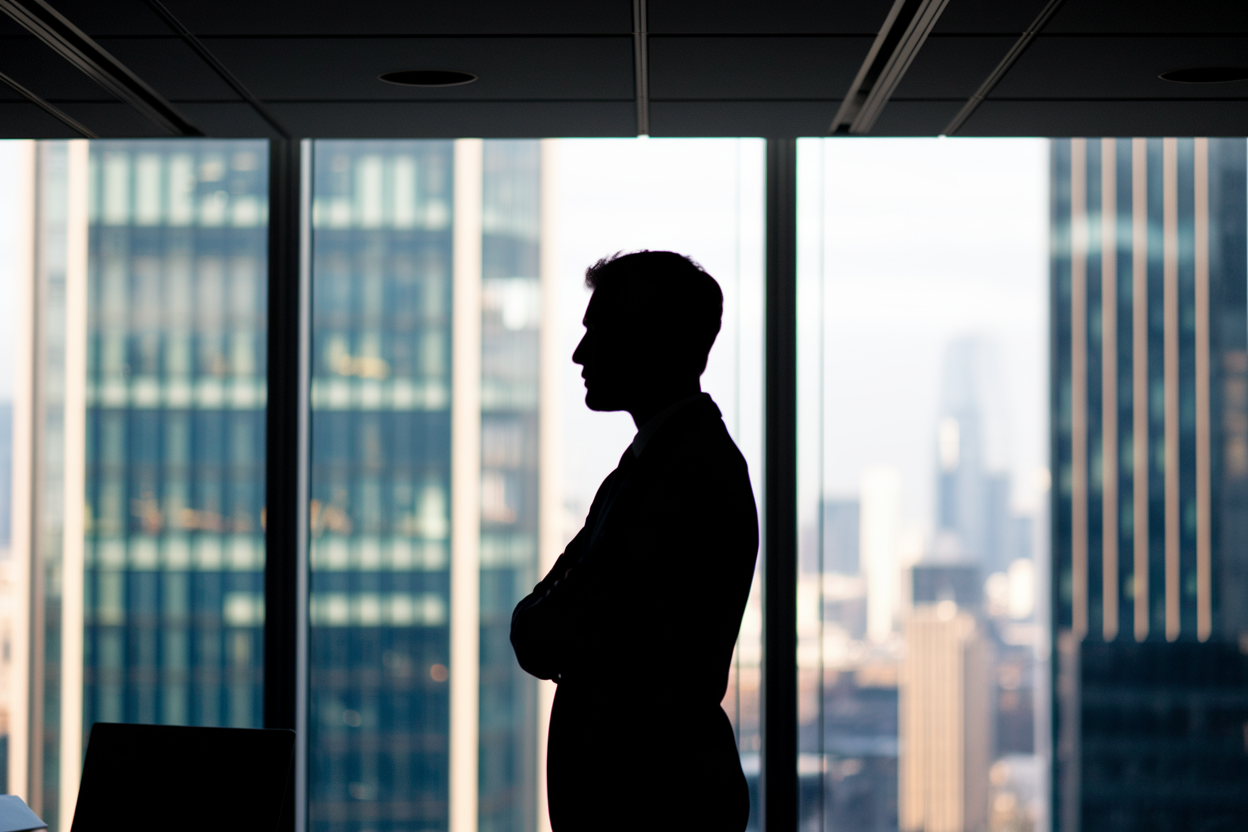silhouette-professionnel-bureau-fenetre-ville