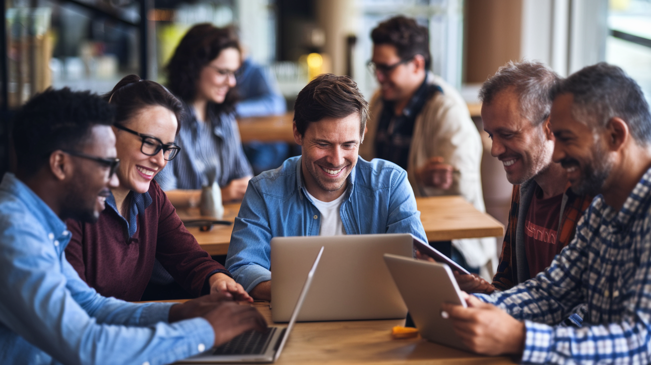 groupe-personnes-cafe-ordinateurs-tablettes