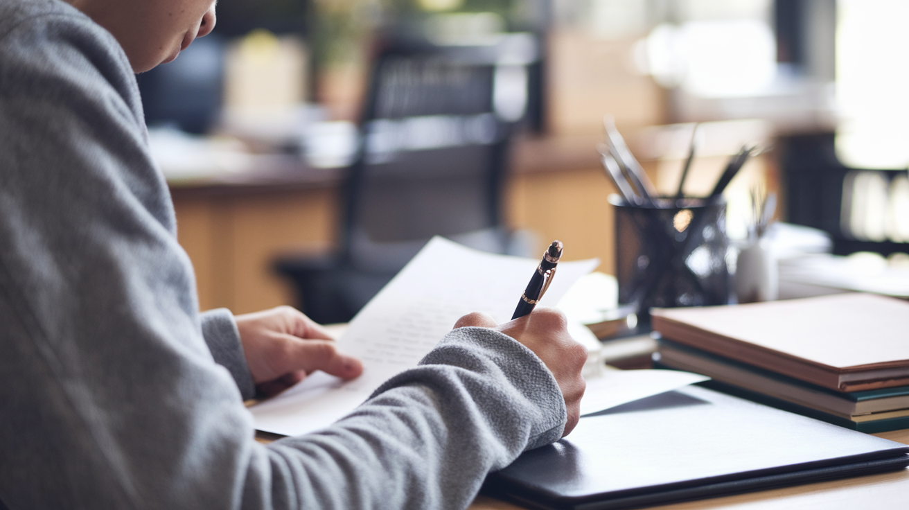 personne-assise-ecrivant-table-bureau