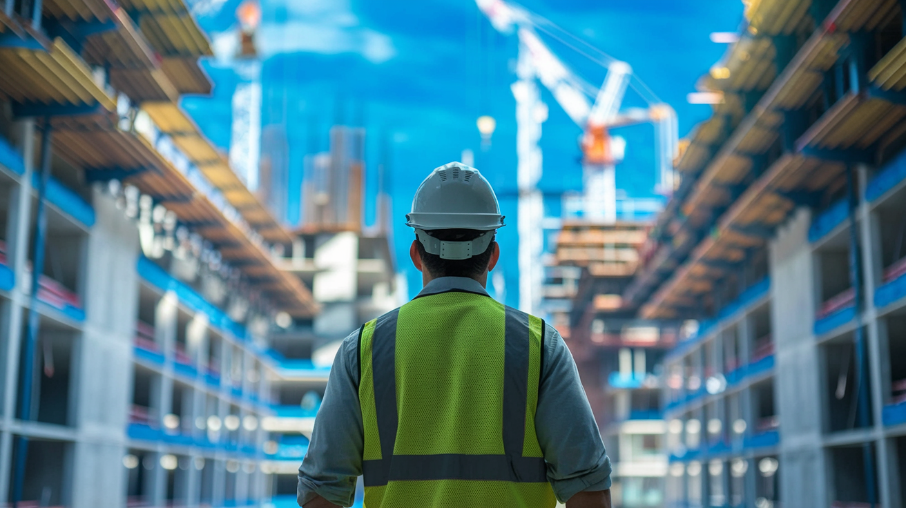 artisan-casque-gilet-construction-batiments-grues