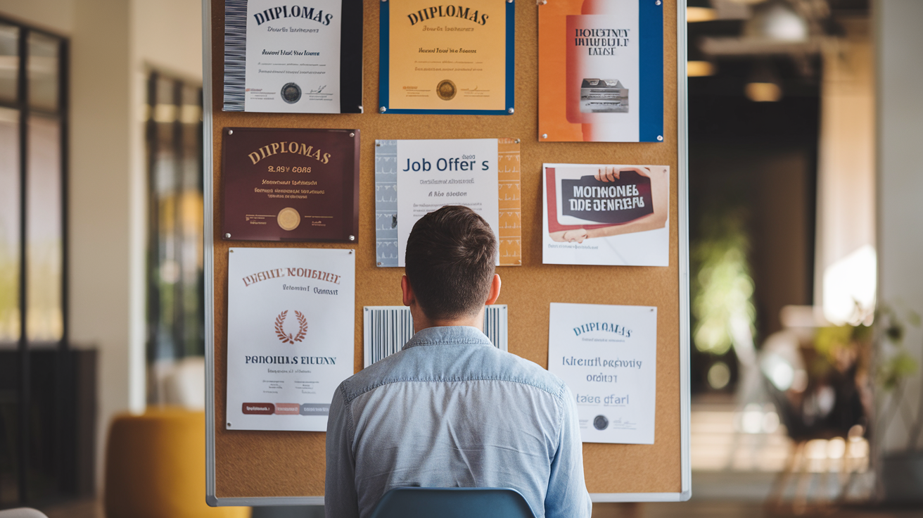 jeune-adulte-tableau-diplomes-offres-emploi