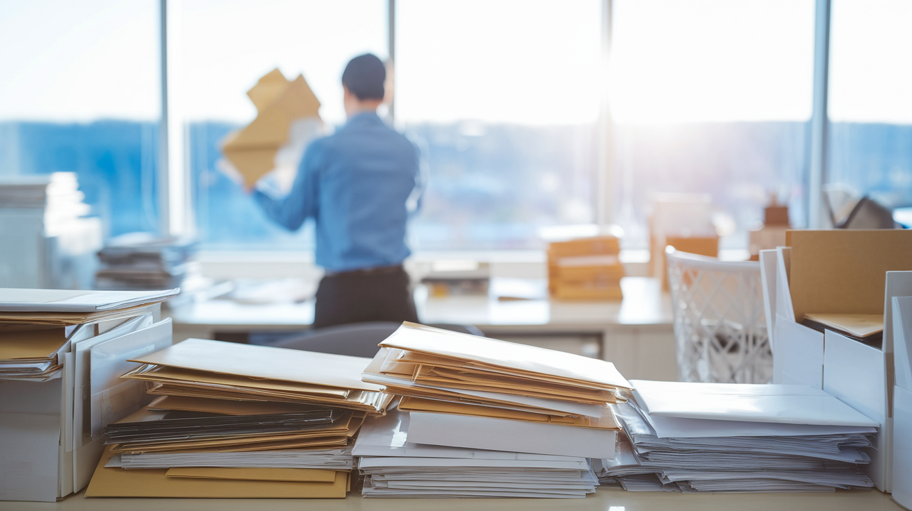 bureau-personne-courrier-fenetre-ensoleillee