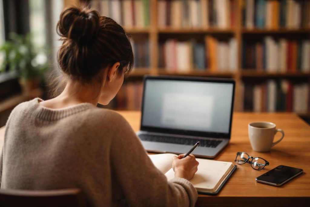 personne-table-ordinateur-bibliotheque-livres