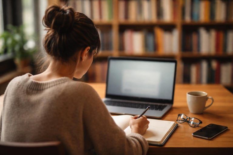 personne-table-ordinateur-bibliotheque-livres