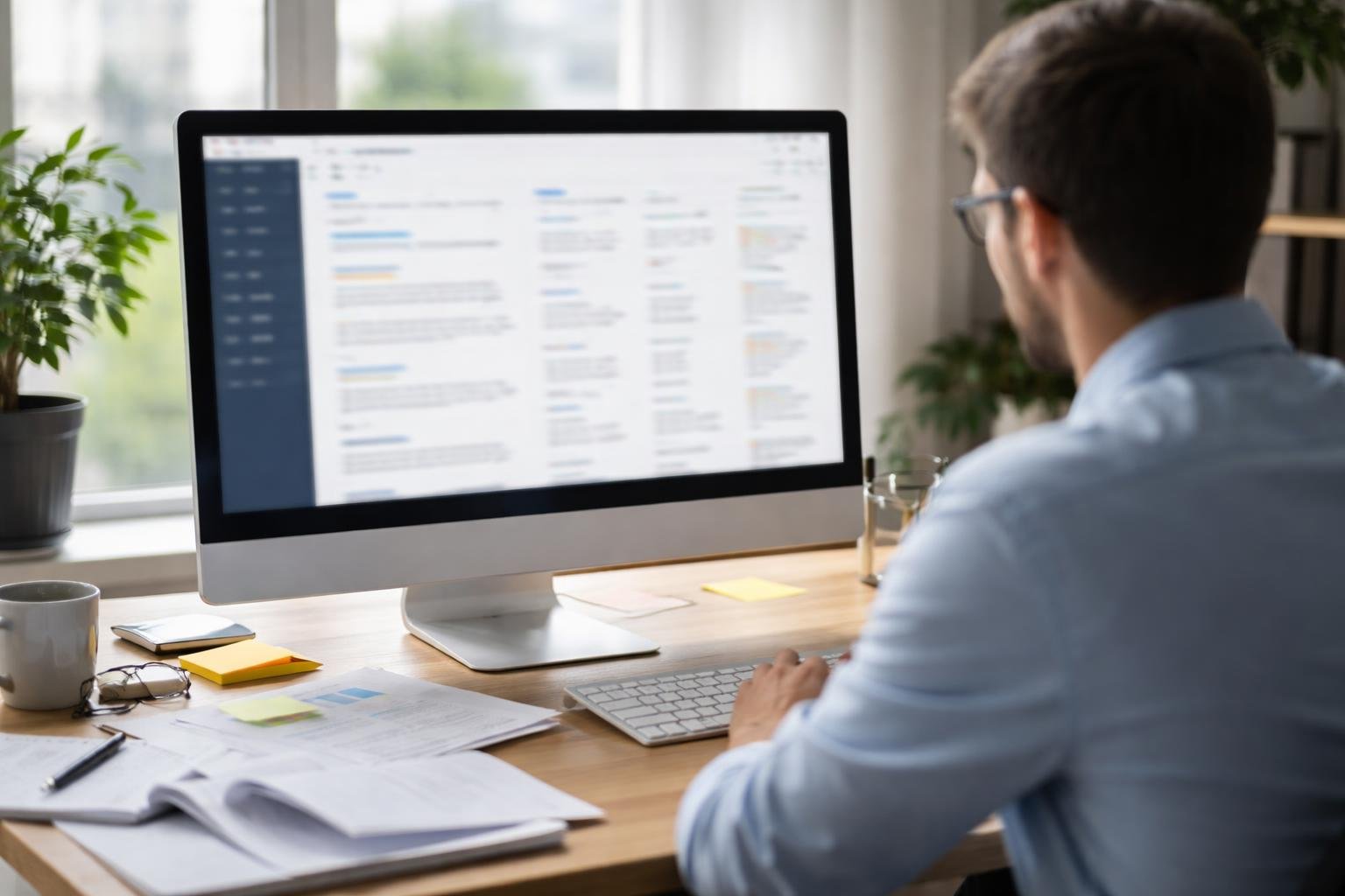 bureau-moderne-personne-ordinateur-documents