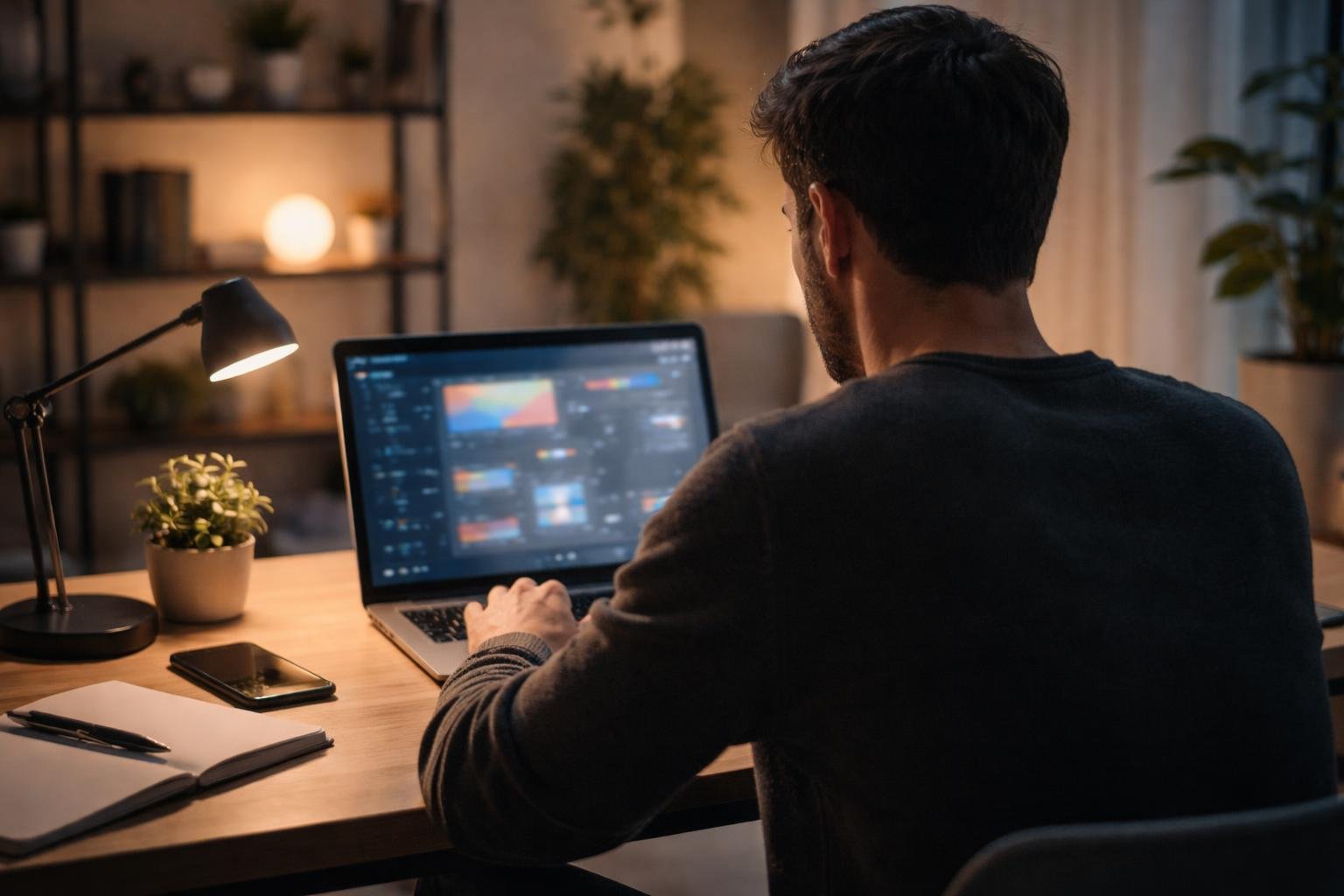 homme-bureau-ordinateur-portable-minimaliste