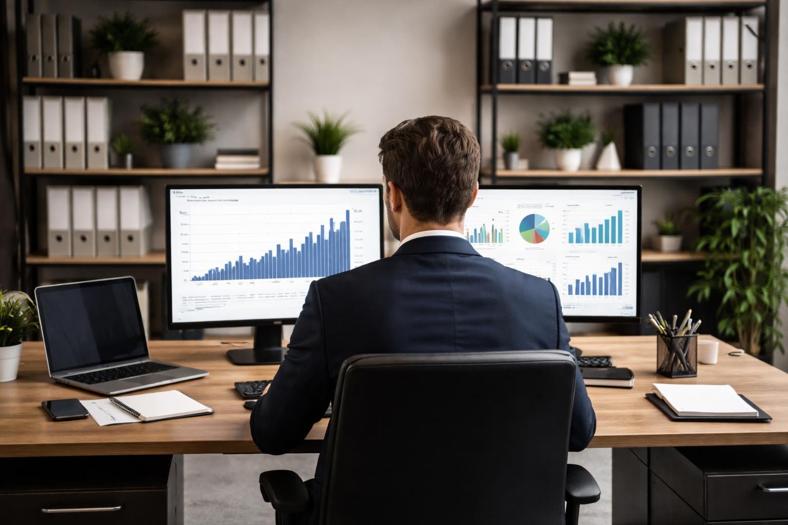 bureau-moderne-gestionnaire-ordinateur-graphiques