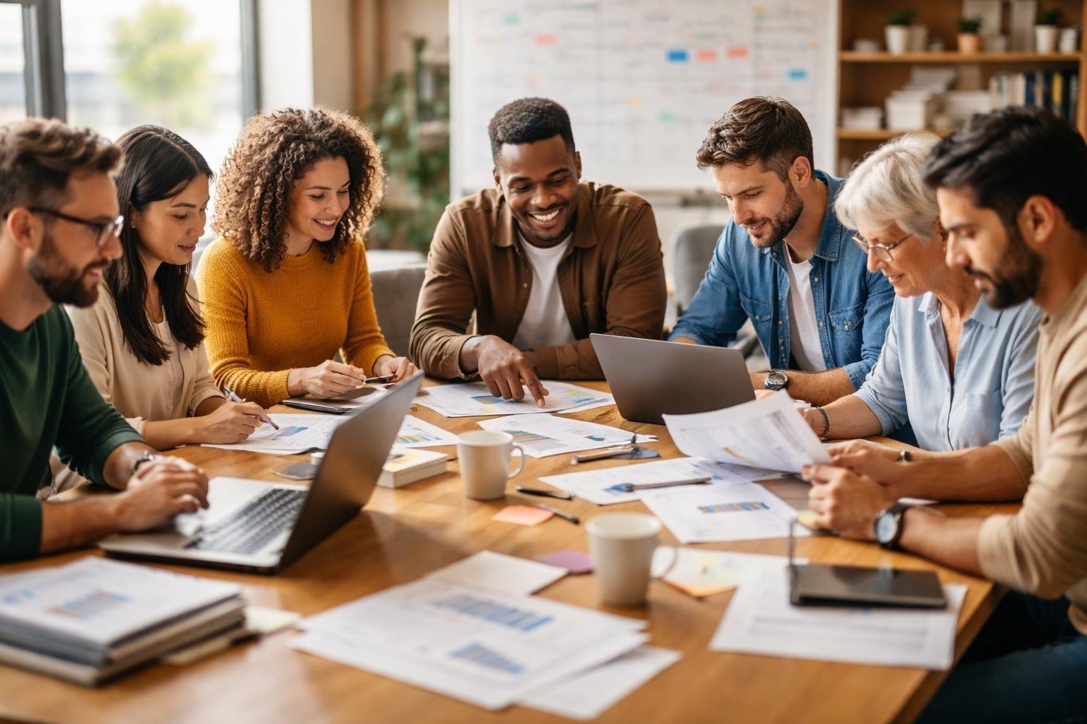 groupe-personnes-table-documents-ordinateurs
