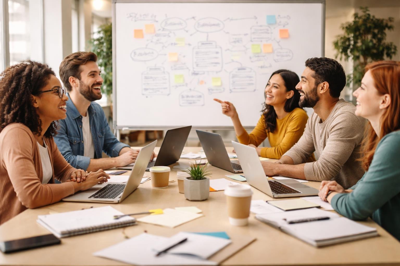 personnes-diverses-table-ordinateurs-tableau-blanc
