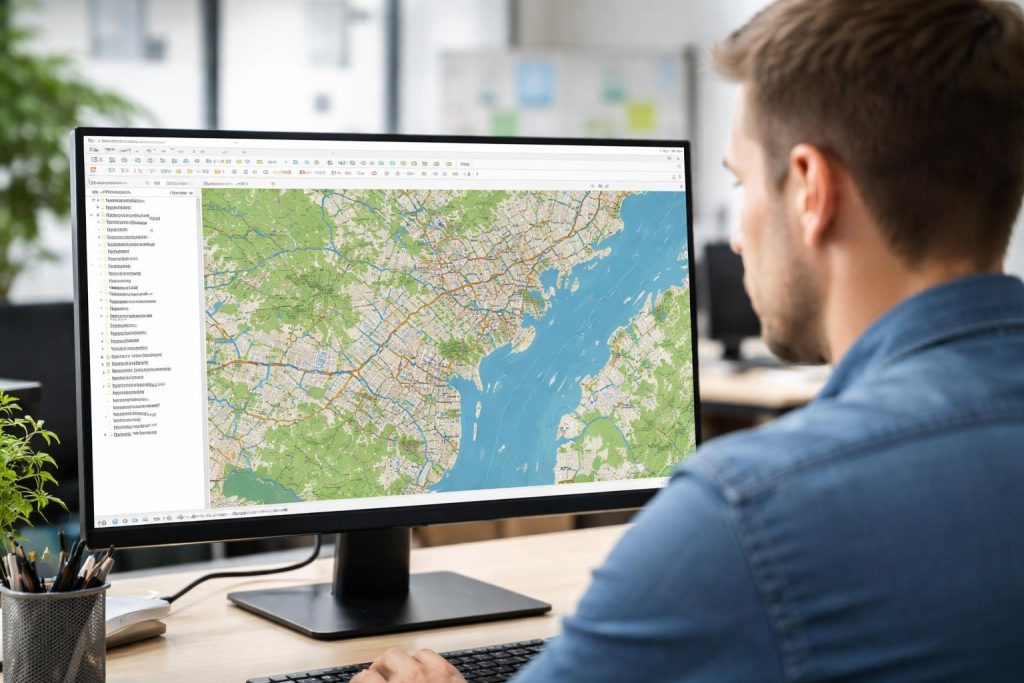 ecran-ordinateur-carte-qgis-bureau