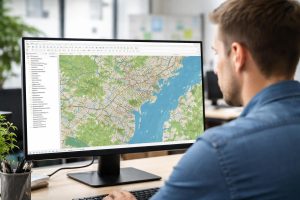 ecran-ordinateur-carte-qgis-bureau