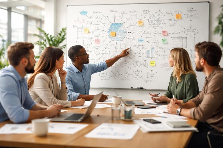 personnes-tableau-blanc-idees-bureau