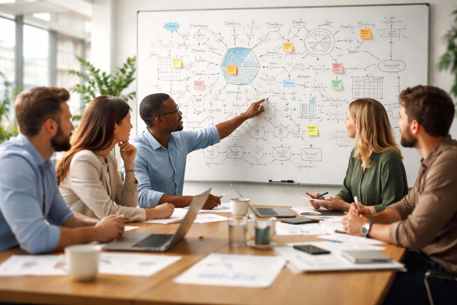 personnes-tableau-blanc-idees-bureau