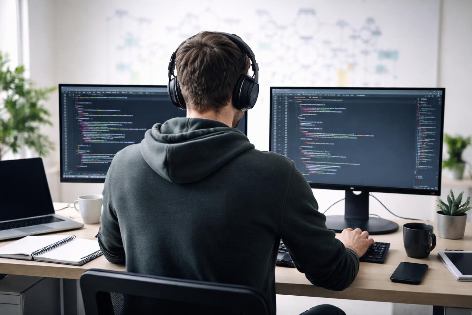 developpeur-dos-ecrans-code-tableau-blanc